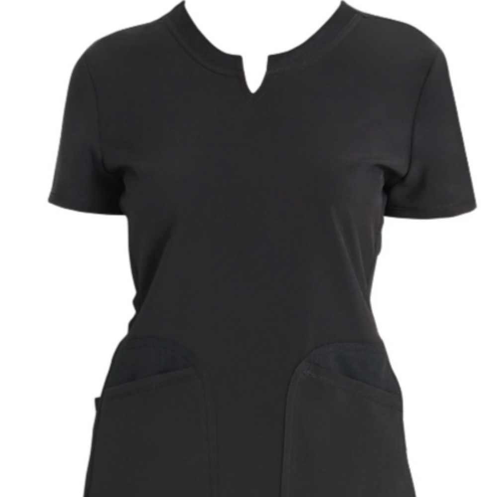 Women's Black V-Neck Top